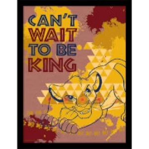 Image of The Lion King (Can't Wait to be King) 30 x 40cm Print