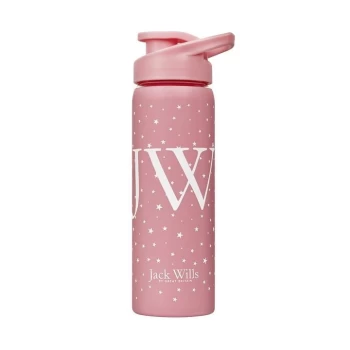 image of Jack Wills Pink Water Bottle - Pink