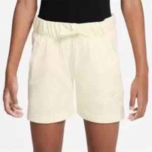 Image of Nike Sportswear Club Big Kids (Girls') French Terry Shorts - Cream