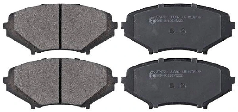 Image of A.B.S. 37472 Brake pad set without integrated wear sensor Brake Pad Set,disc brake (402)