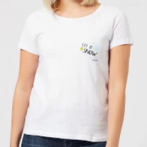 Image of Smiley World Let It Snow Womens T-Shirt - White - 3XL