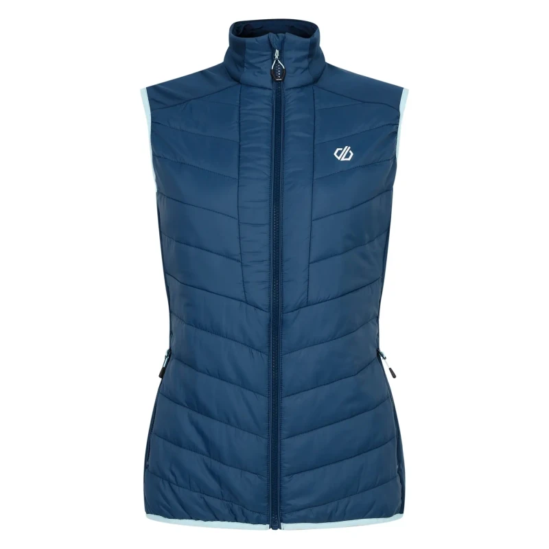 Image of Womens sleeveless down jacket Dare 2B Liven Bleu Female 36