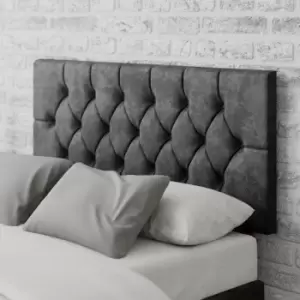 image of Olivier Mirazzi Velvet Headboard Black