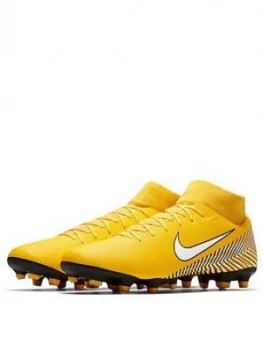 Image of Nike Mens Mercurial Superfly 6 Academy Neymar Mg Football Boot BlackYellow Size 10 Men