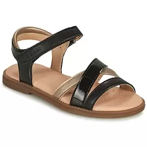 Image of Geox SANDAL KARLY GIRL Girls Childrens Sandals in Black - Sizes 7 toddler,7.5 toddler,8.5 toddler,9.5 toddler