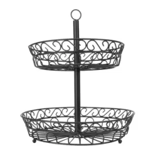 image of 2 Tier Fruit Bowl M&amp;W