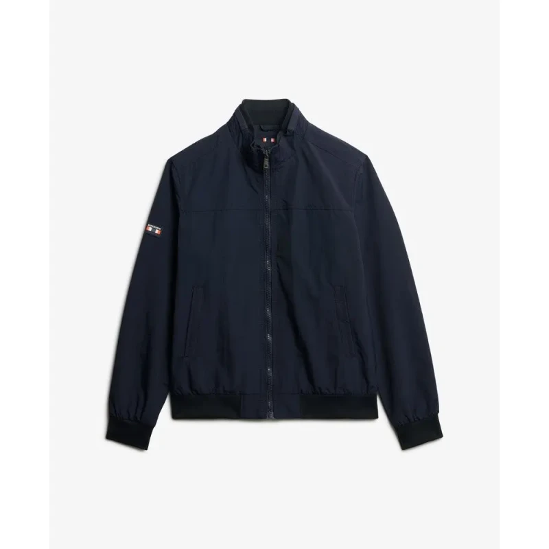 Image of Superdry Nylon jacket Superdry Harrington classique Bleu Male 2XL