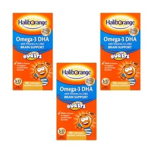 Image of Haliborange Kids Omega-3 DHA Chewy Capsules Triple Pack