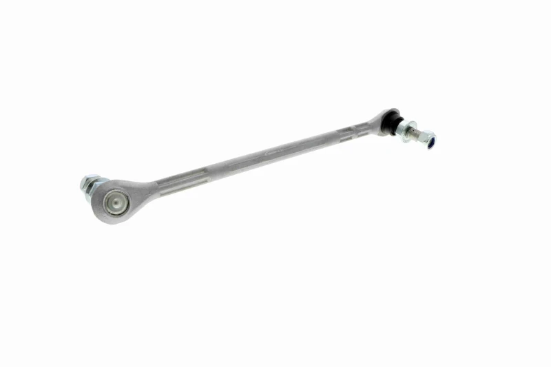 Image of VAICO V30-1852 Anti-roll bar link Original VAICO Quality, Front Axle Left, for vehicles without sports suspension Aluminium Link Stabiliser (3229)