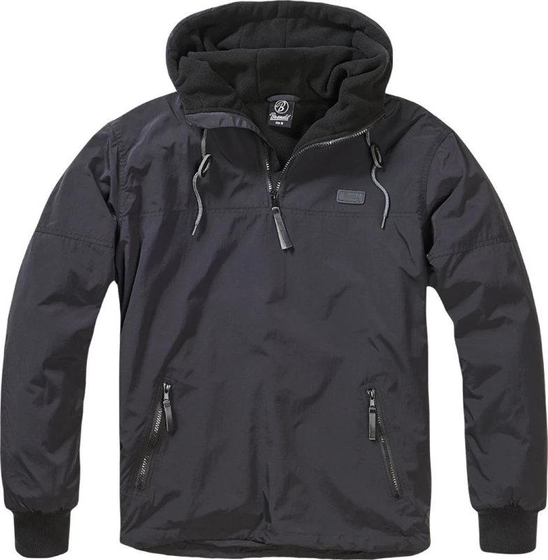 Image of Brandit Luke Windbreaker Jacket, black, Size 2XL for Men