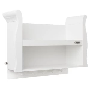 image of Obaby Stamford Sleigh Shelf - White