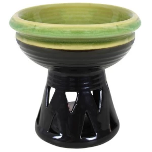 Deep Bowl Green Oil Burner