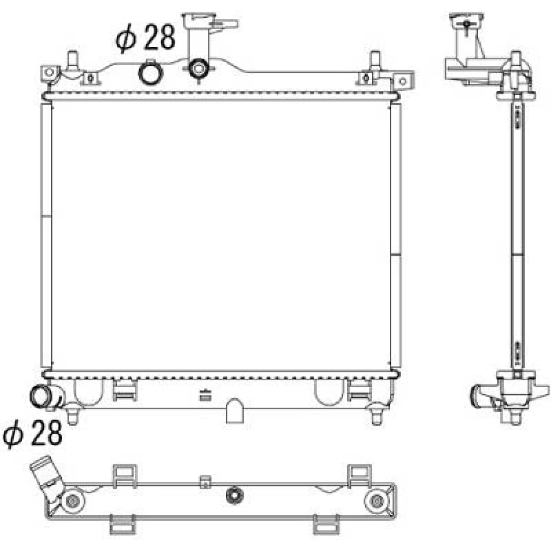 Image of Engine radiator DIEDERICHS DCM3724