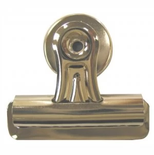 Image of Q-Connect Heavy Duty Magnetic Bulldog Clip Pk 2 Silver