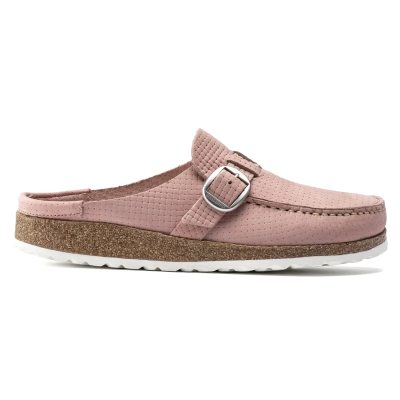 Image of Birkenstock Womens clogs Birkenstock Buckley Nubuck Leather Rose Female 38