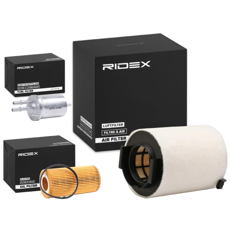 Image of RIDEX 4055F23144 Filter Set with gaskets/seals Filter Set (4055)