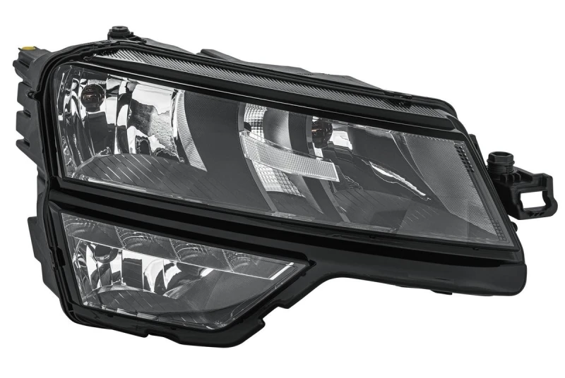 Image of HELLA 1EG 354 855-061 Headlights PWY24W, without control unit, Right, with bulbs, with hybrid technology Headlight (259)