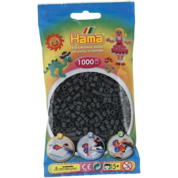 Image of Hama - 1000 Beads in Bag (Dark Grey)