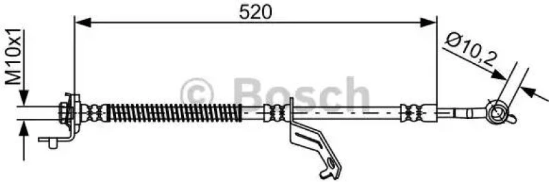 Image of Bosch 1 987 481 862 Brake Hose Brake Hose (83)