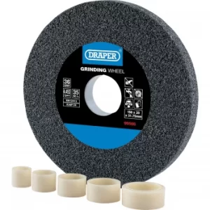Image of Draper Aluminium Oxide Bench Grinding Wheel 150mm 20mm 36g