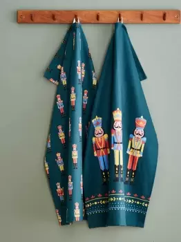 image of 'Christmas Nutcracker' Tea Towel Pair