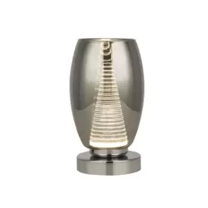 image of Cyclone 1 Light Table Lamp, Smoked Glass 3000K