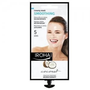 image of IROHA Smoothing Cream Face Mask With Coconut 25ml