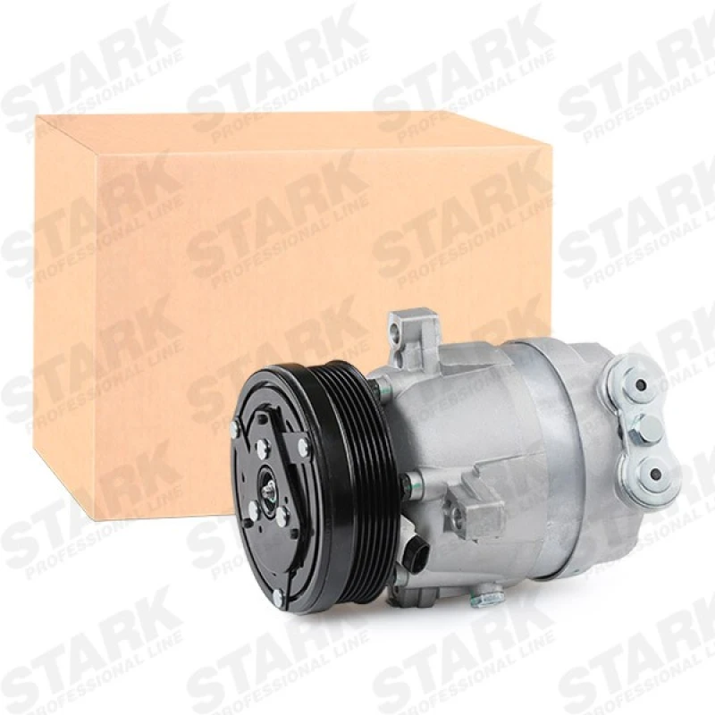 Image of STARK SKKM-0340123 AC Compressor PAG 100, Refrigerant: R134a, with PAG compressor oil Compressor,air conditioning (447)