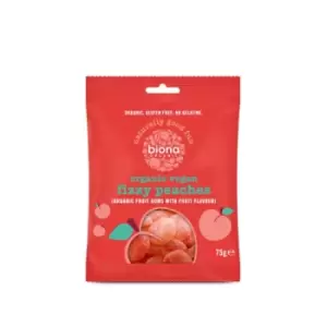 Image of Biona Organic Vegan Fizzy Peaches 75g (Case of 10)
