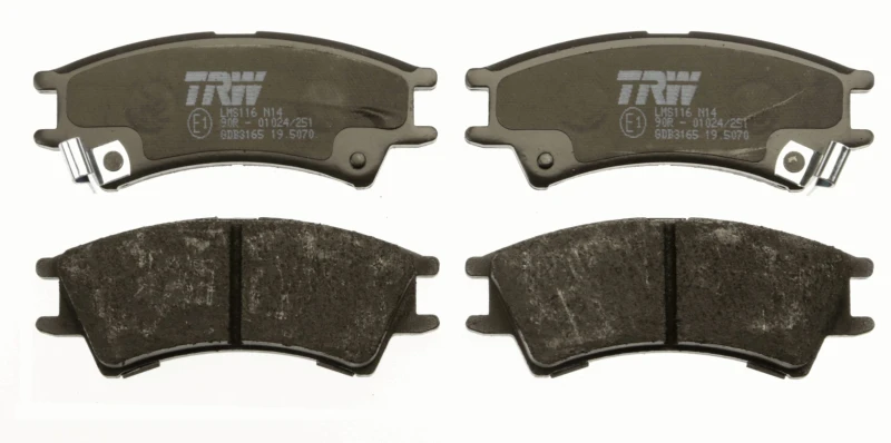 Image of TRW GDB3165 Brake pad set with acoustic wear warning Brake Pad Set,disc brake (402)