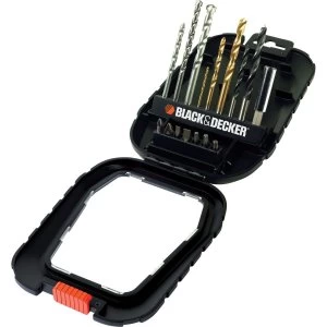 image of Black and Decker A7186 16 Piece Drill and Screwdriver Bit Set