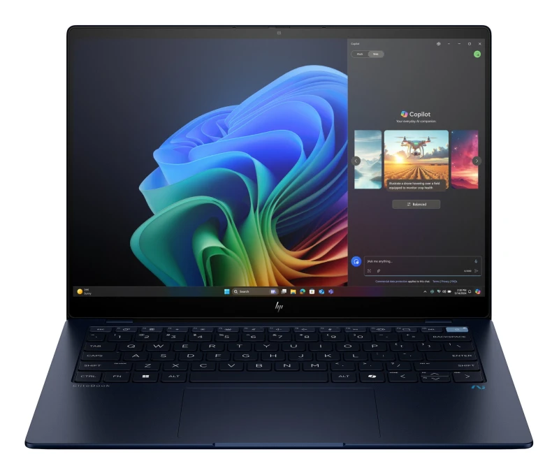 Image of HP EliteBook Ultra G1q AI PC Copilot+ PC Snapdragon X1E-78-100 Laptop 35.6cm (14") Touch Screen 2.2K 16GB LPDDR5x-SDRAM 512GB SSD WiFi 6E (802.1