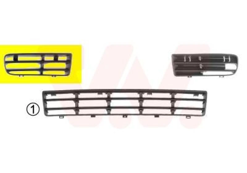 Image of VAN WEZEL Bumper grill VAN WEZEL 5888592