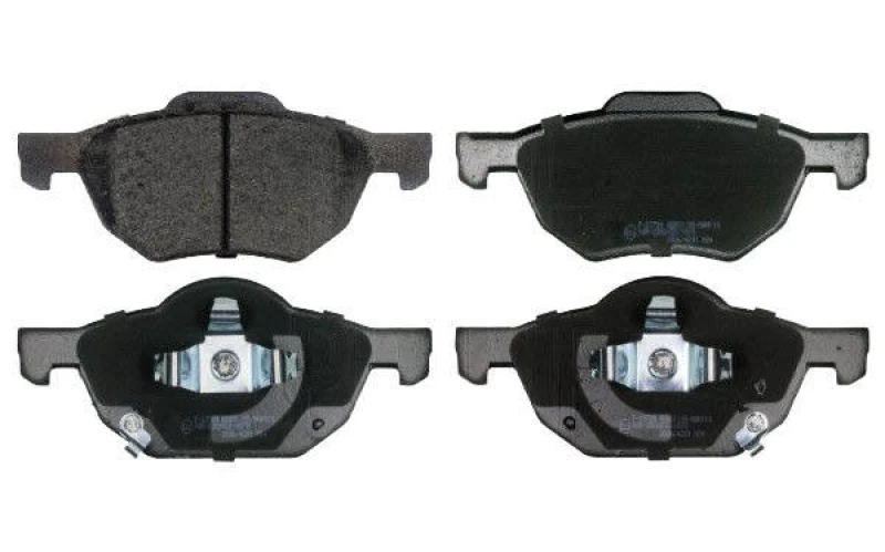 Image of Blue PRINT ADH24266 Brake pad set Front Axle, with acoustic wear warning, with anti-squeak plate Brake Pad Set,disc brake (402)