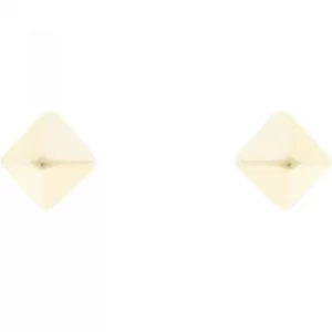 image of Ladies Karen Millen Gold Plated Geo Stud Earrings