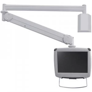 Image of NewStar FPMA-HAW100 1x Monitor wall mount 25,4cm (10) - 61,0cm (24) Height-adjustable, Tiltable, Swivelling