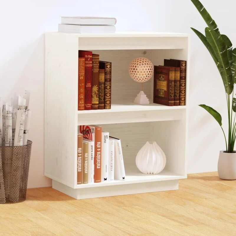 Image of VIDAXL Console Cabinet White 60x34x75cm Solid Wood Pine Vidaxl 8720286904589