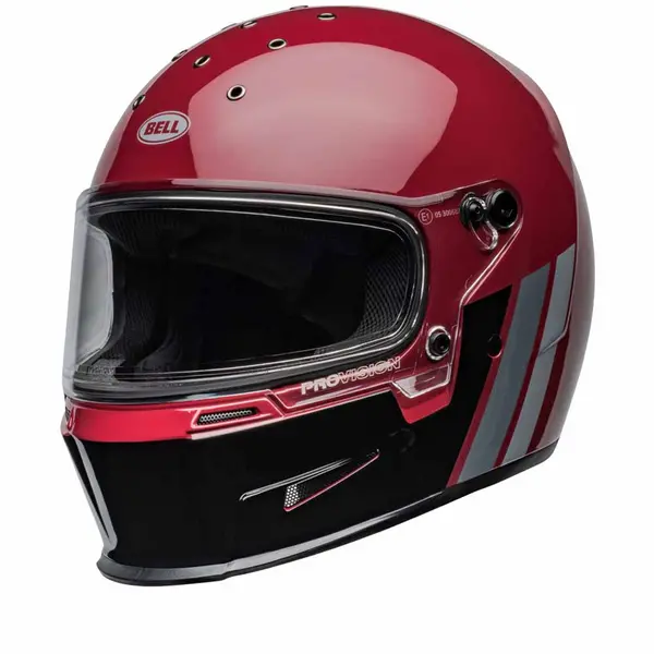 image of Bell Eliminator Brick Red Black Full Face Helmet Size L