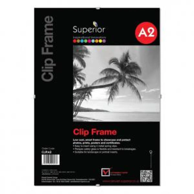 Image of SECO A2 Perspex Safety Glass Clip Frame - CLIPA2 27173SS EXR27173SS