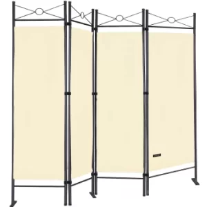 Image of Room Devider Lucca Cream 4 Panels