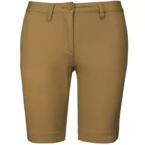 Image of Kariban Womens/Ladies Chino Bermuda Shorts (14 UK) (Camel)
