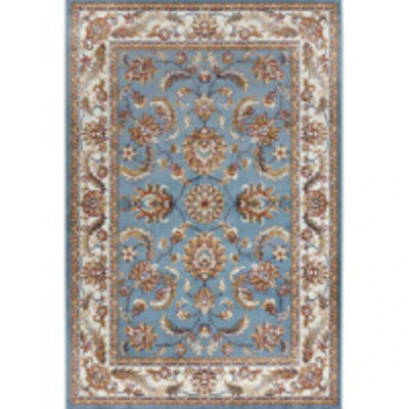 Image of THE RUGS Reni Luxor Oriental Vintage Short Pile Living Room Rug Runner in Duck Egg Blue Size: 80cm x 240cm Duck Egg Blue Unisex 80cm x 240 cm