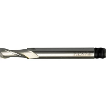 Image of 2.00MM HSS-Co 8% 2 Flute Threaded Shank Long Series Slot Drills - Unco - Swisstech