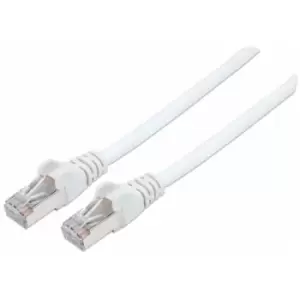 image of Intellinet Network Patch Cable Cat7 Cable/Cat6A Plugs 30m White Copper S/FTP LSOH / LSZH PVC RJ45 Gold Plated Contacts Snagless Booted Lifetime Warran