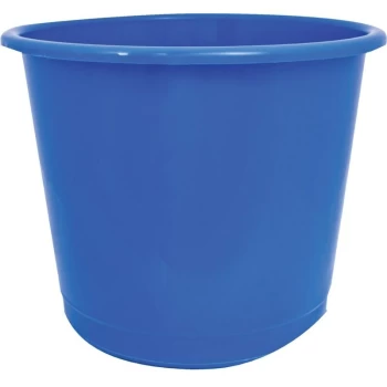 image of Offis - Plastic Blue Waste Bin - 14 Litre