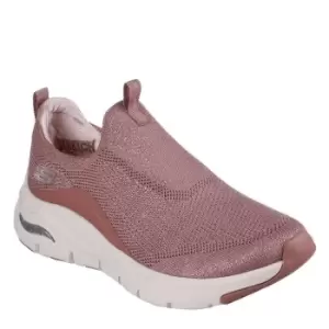 Image of Skechers Arch Fit Trainers Womens - Purple