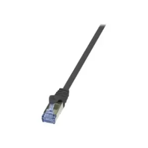 image of LogiLink PrimeLine Patch Cable CAT 7 SFTP, PiMF - 2m - Black