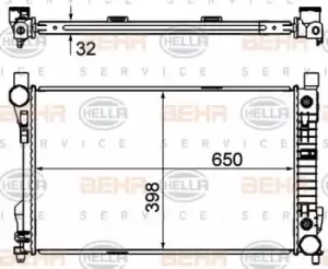 Image of x1 Behr Heat Exchanger 8MK376769-771 Genuine replacement part for Car Made in CN