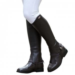 image of Saxon Equileather Childs Half Chaps - Black