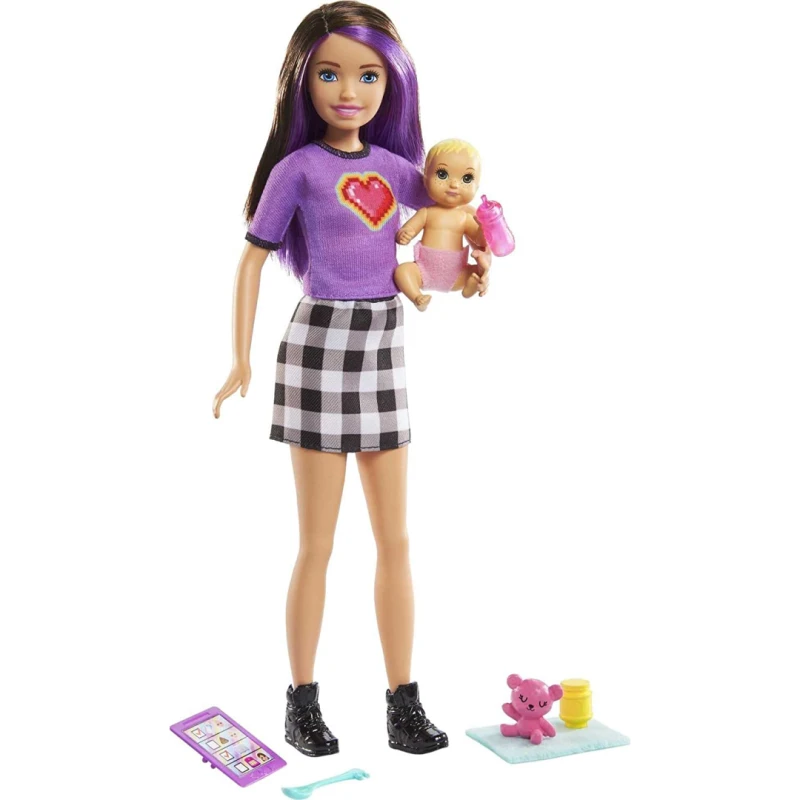 Image of Barbie Babysitter Doll + Baby/Accy Assortment